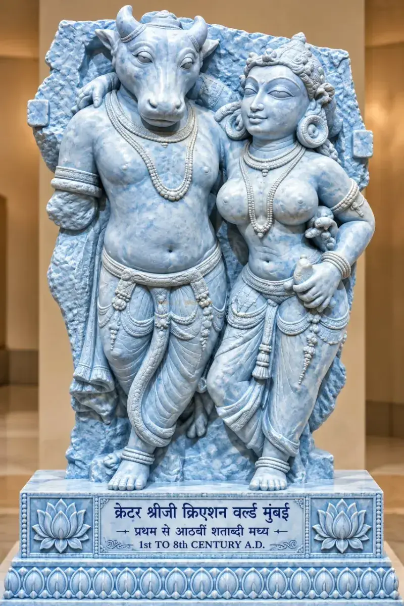 Radha Krishna Vrindavan Leela Optical Acrylic Encasement - Perspective 2