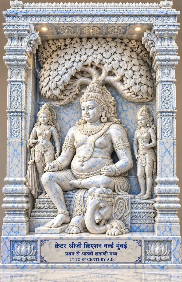 Hanumanji Sankatmochan Divine Acrylic Wall Shrine - Perspective 2