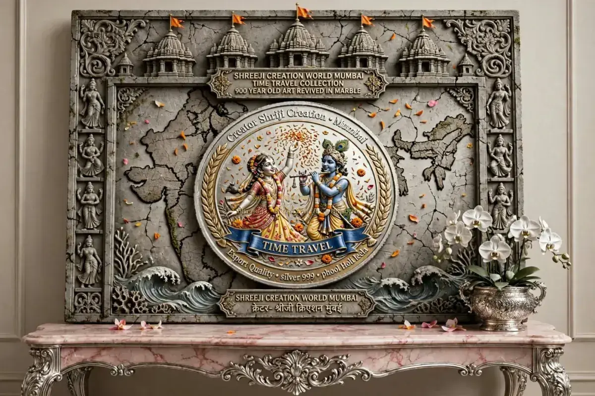 Imperial Elephant Ambari Royal Procession German Silver Relief - Shreeji Creation
