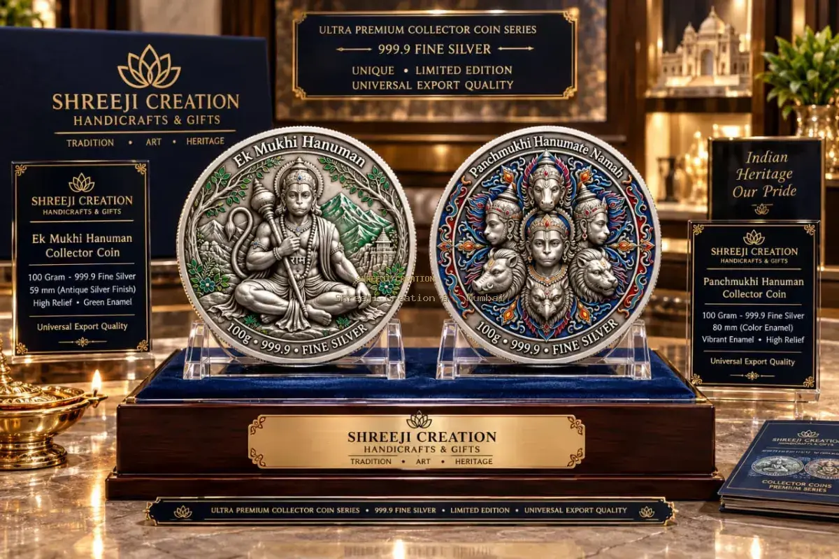 Maha Lakshmi Ashtalakshmi Prosperity 999 Fine Silver Plaque - Shreeji Creation